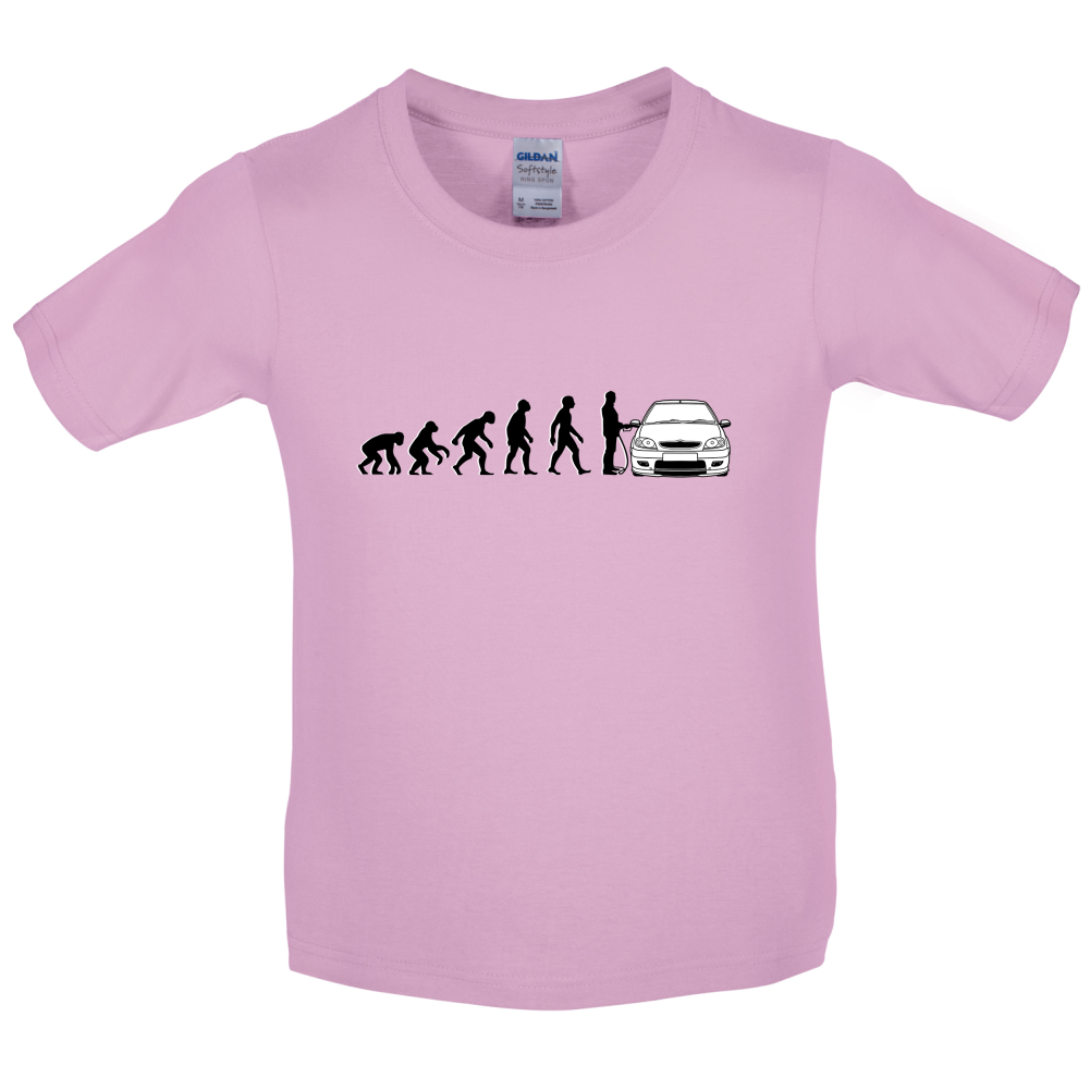 Evolution of Man Saxo Driver Kids T Shirt