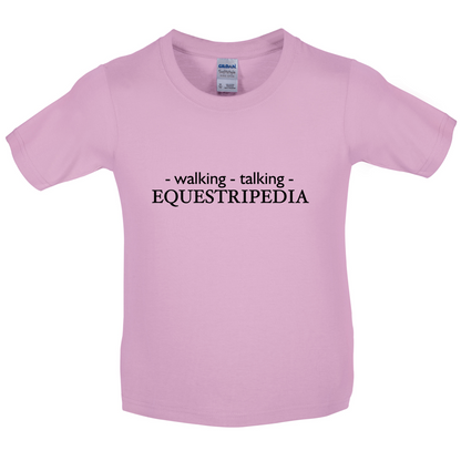 Walking Talking EQUESTRIPEDIA Kids T Shirt