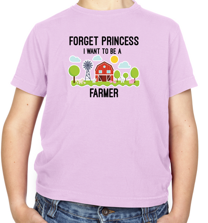 Forget Princess Farmer Kids T Shirt