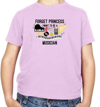 Forget Princess Musician Kids T Shirt