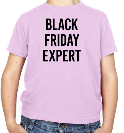 Black Friday Expert Kids T Shirt