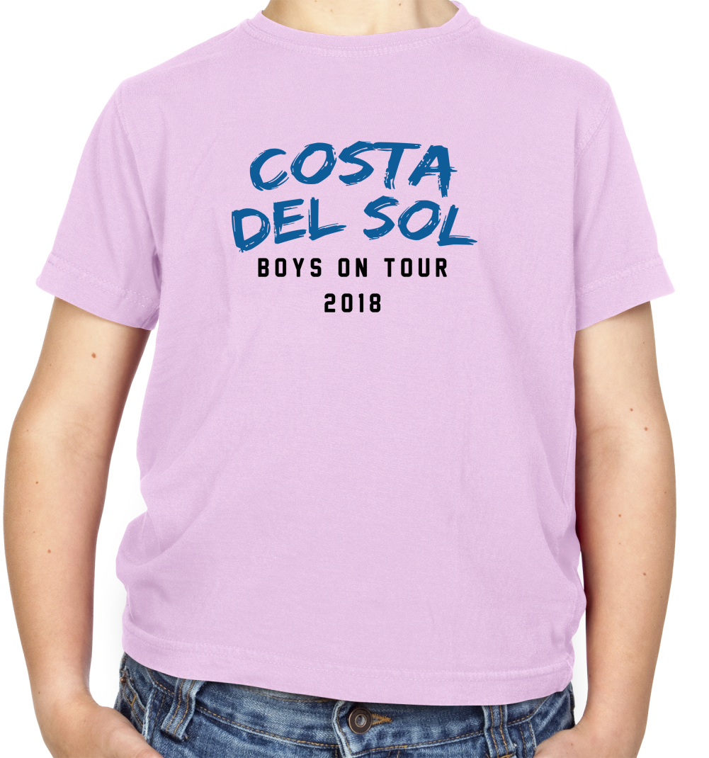 Boys On Tour Costa Del Sol Kids T Shirt