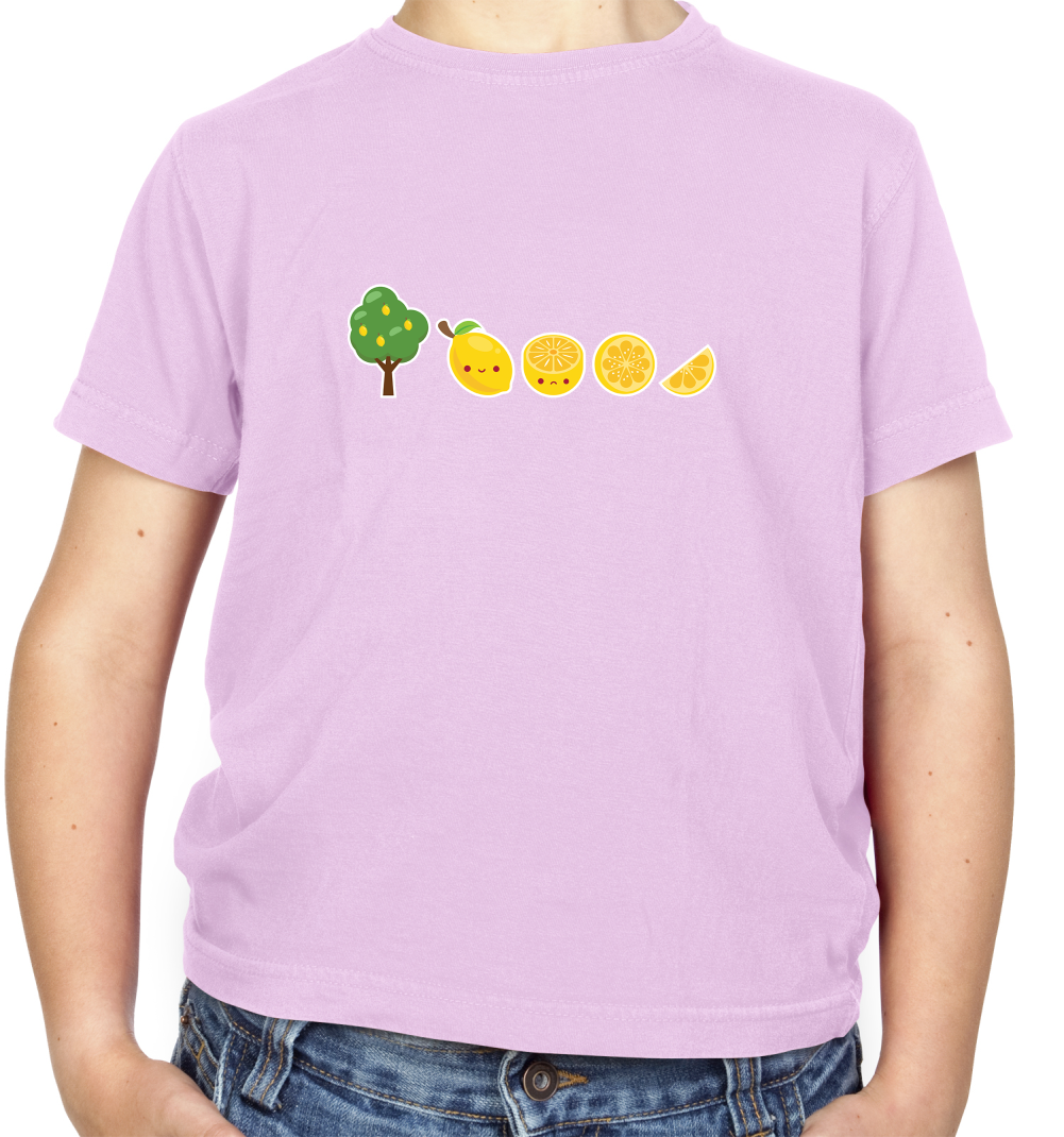 Evolution Of Lemon Kids T Shirt