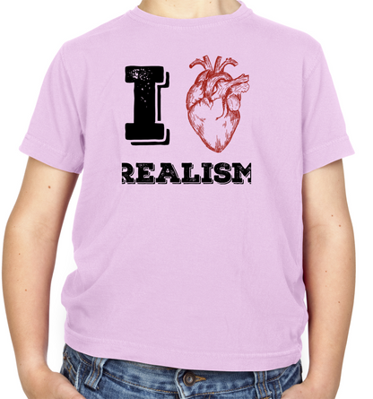 I Heart Realism Kids T Shirt