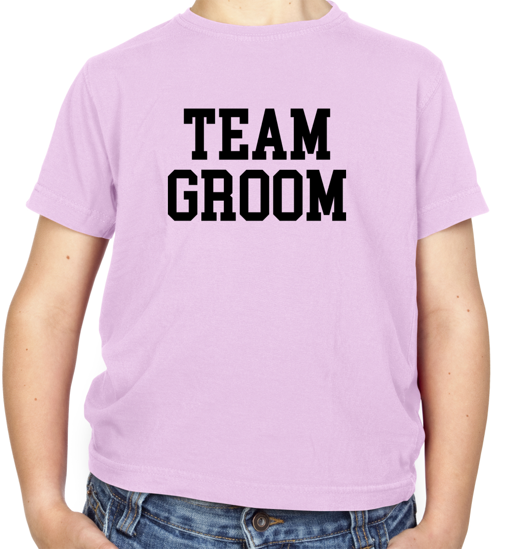 Team Groom  Kids T Shirt