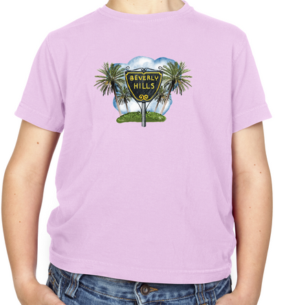 Beverly Hills Sign Kids T Shirt
