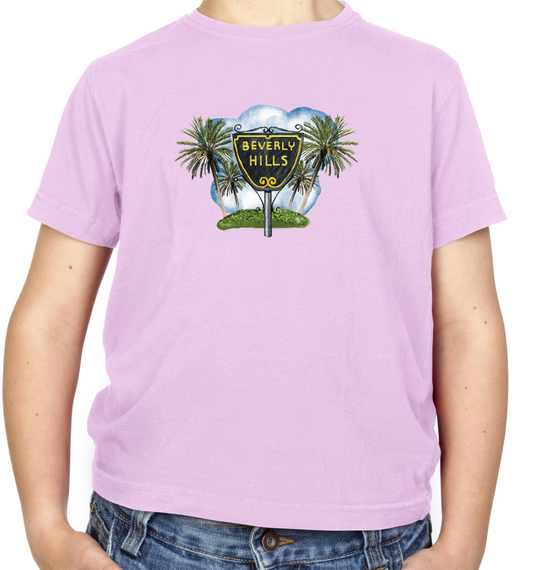 Beverly Hills Sign Kids T Shirt
