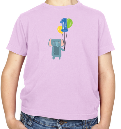 1st Birthday Elephant Kids T Shirt