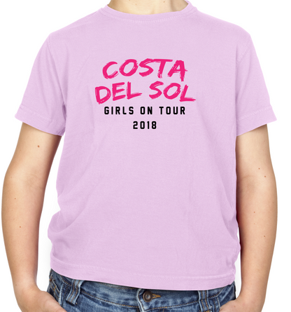 Girls On Tour Costa Del Sol Kids T Shirt