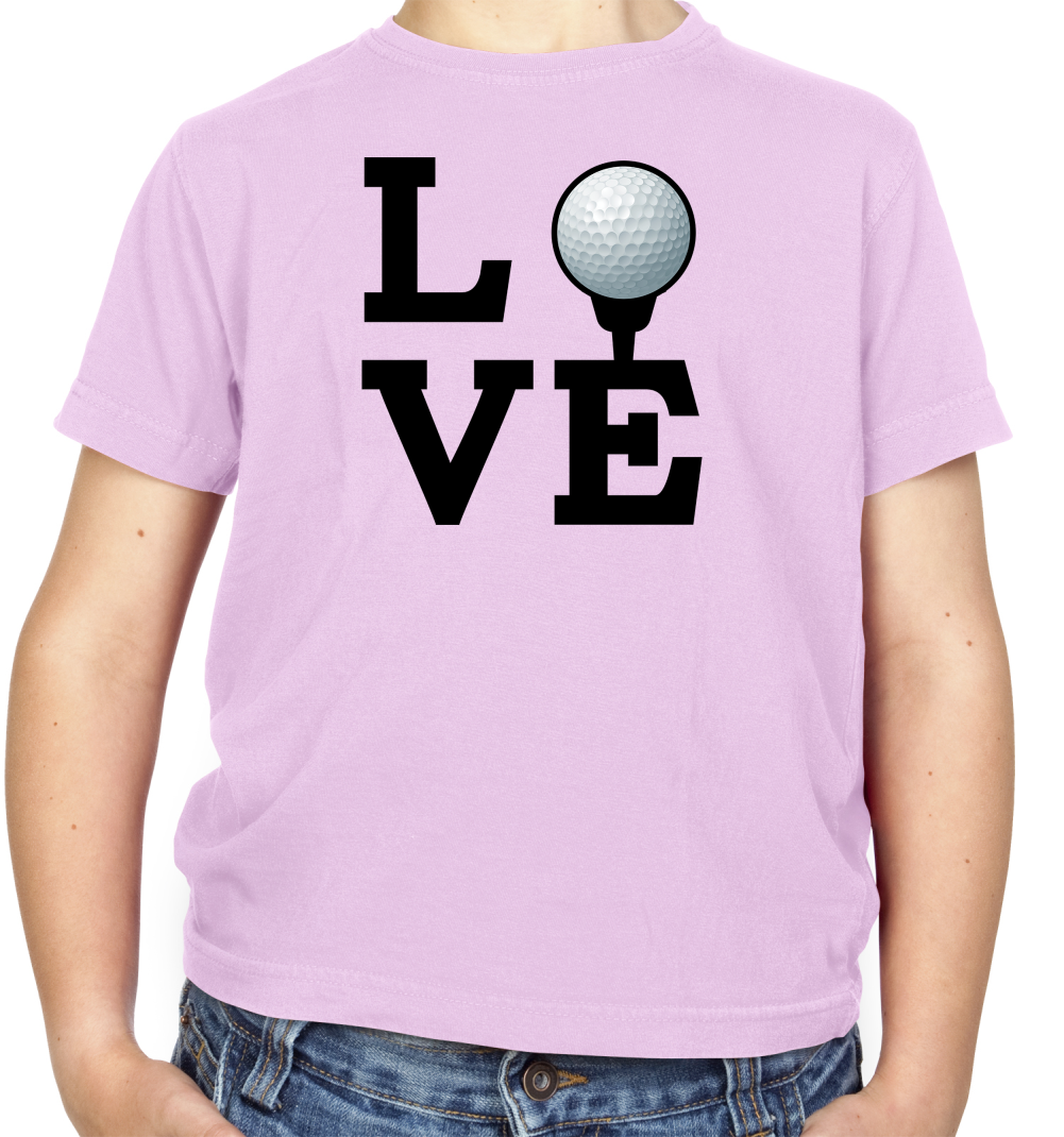 Love Golf Kids T Shirt