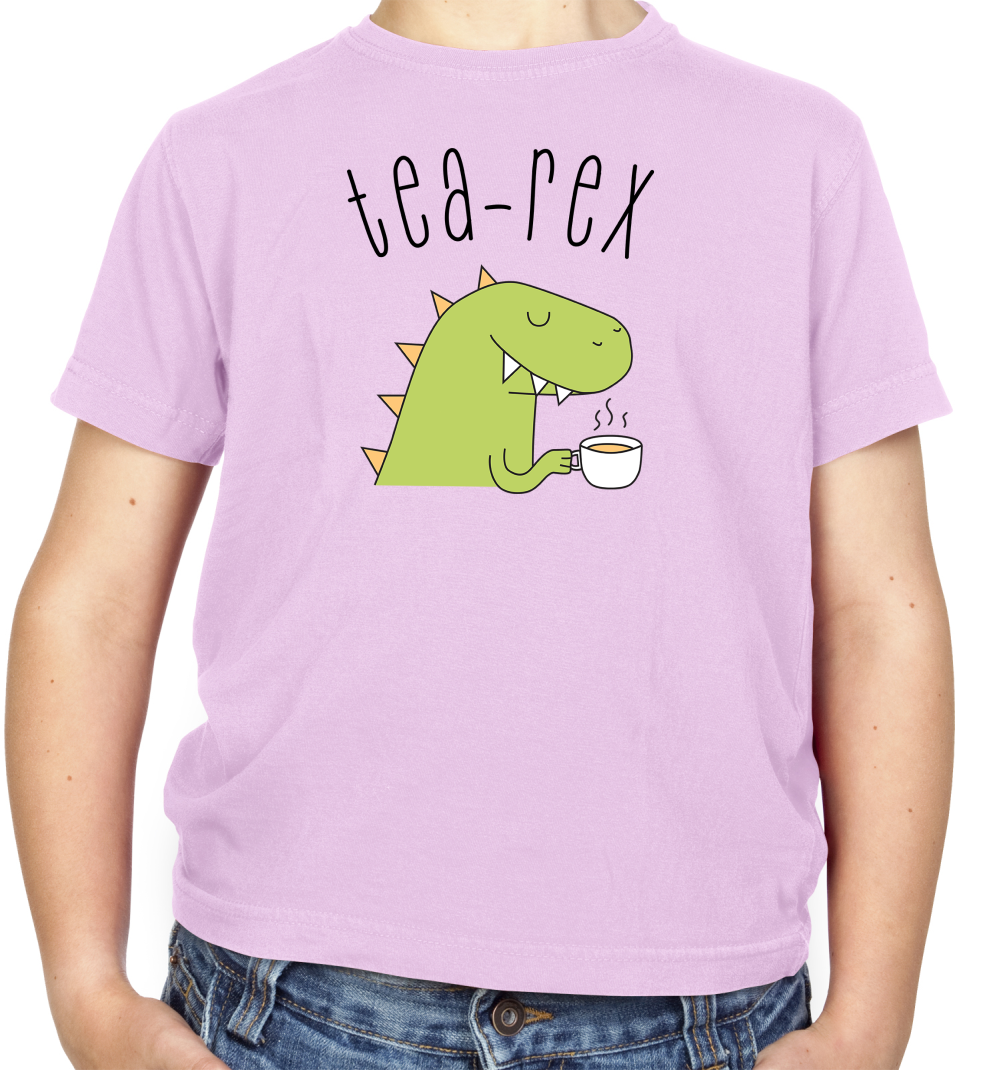 Tea-Rex Kids T Shirt