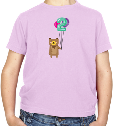 2nd Birthday Bear Kids T Shirt
