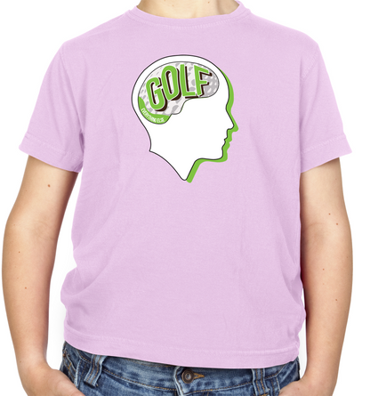 I Thiink About Golf Kids T Shirt