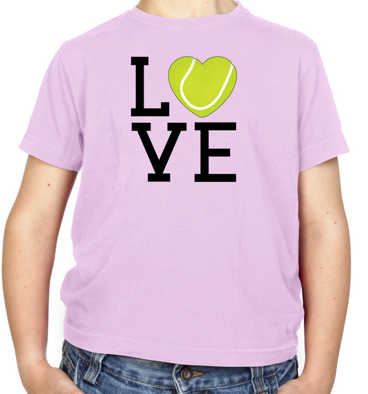 I Love Tennis Kids T Shirt