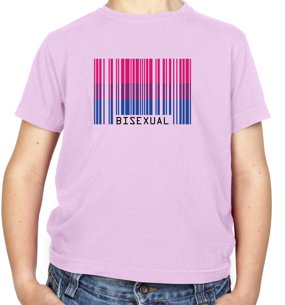LGBT Barcode Flags - Bisexual Kids T Shirt