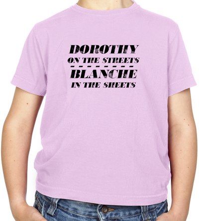 Blanch In The Sheets Kids T Shirt