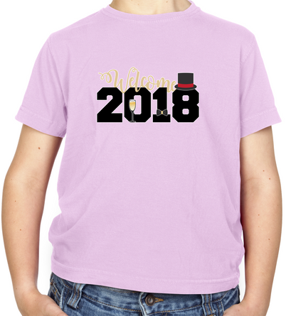 Welcome 2018 Kids T Shirt