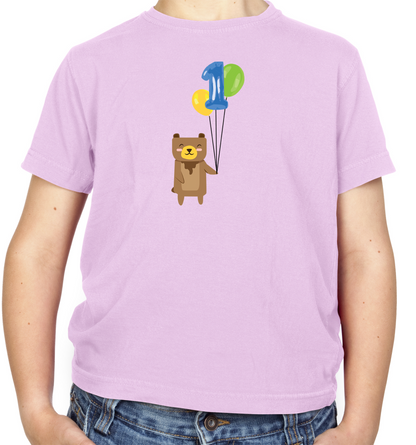 1st Birthday Bear Kids T Shirt