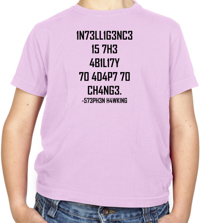 Adapt To Change Kids T Shirt