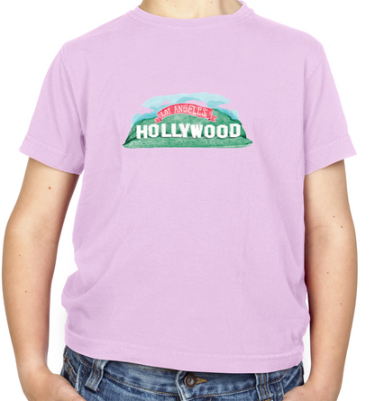 Hollywood Sign Kids T Shirt