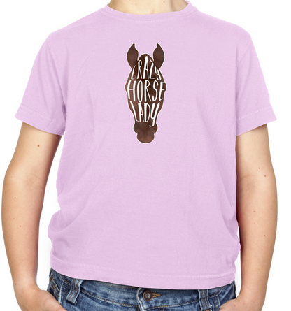 Crazy Horse Lady Kids T Shirt