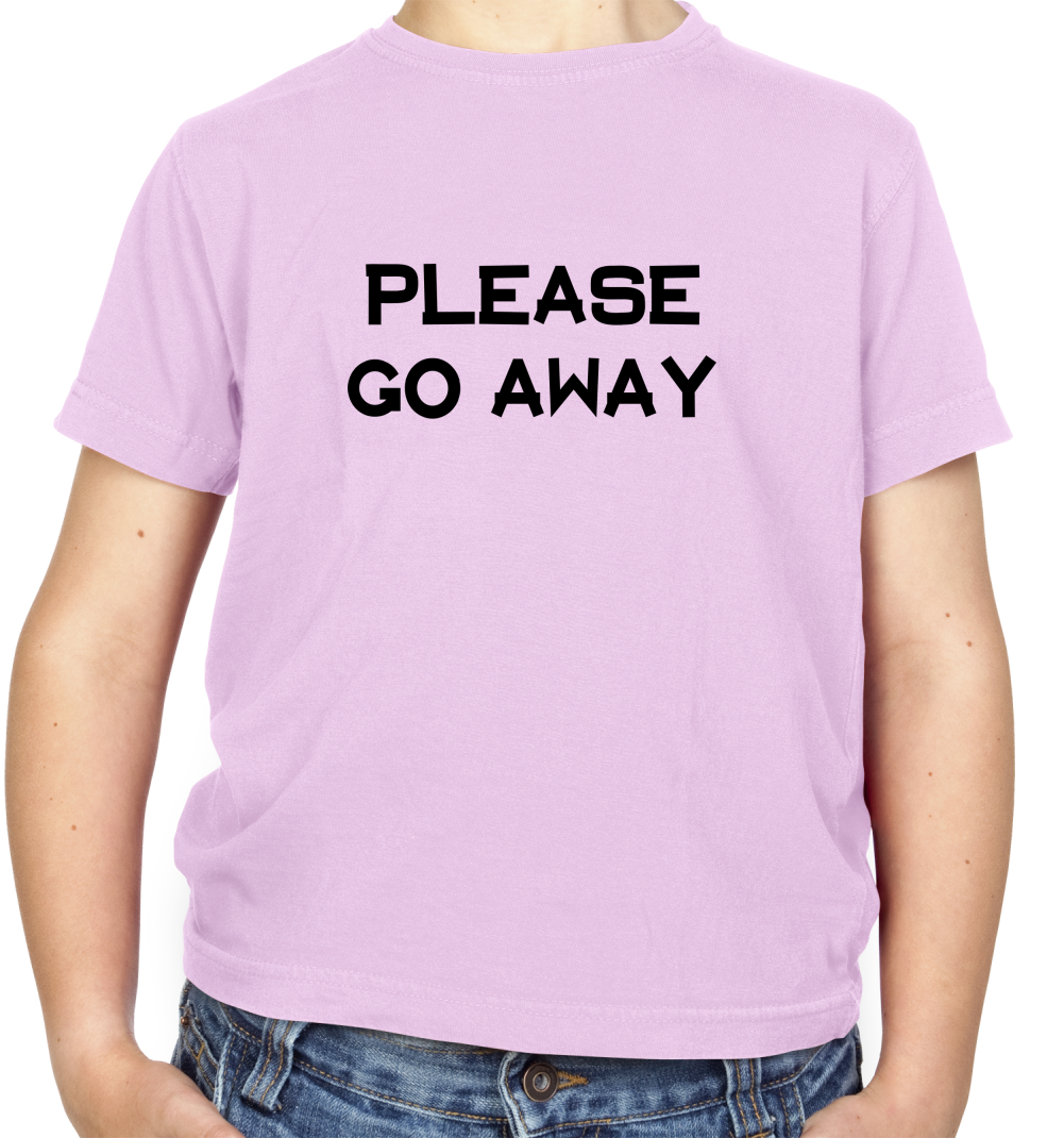 Pllease Go Away Kids T Shirt