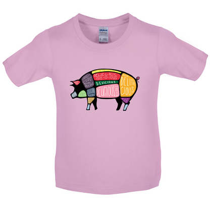 Delicious Pig Kids T Shirt