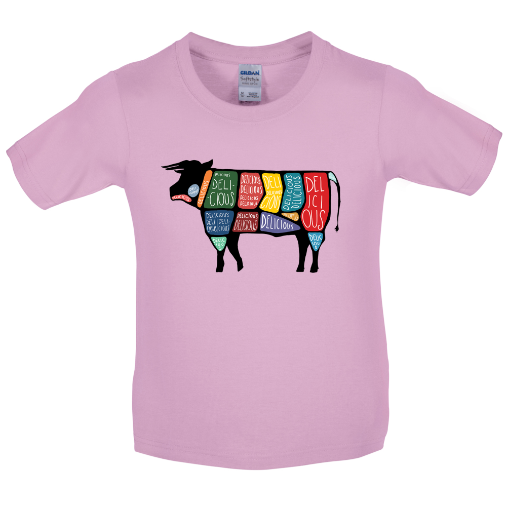 Delicious Cow Kids T Shirt