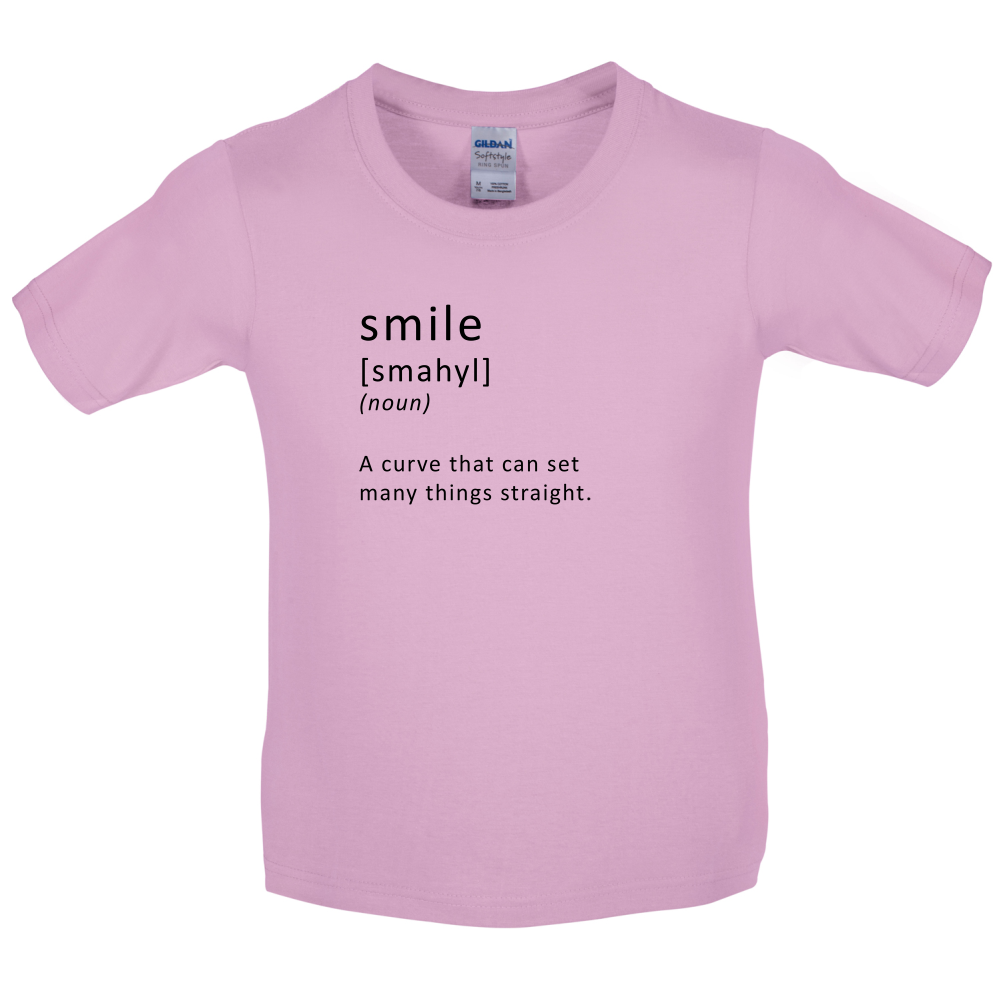 Funny Definition Smile Kids T Shirt