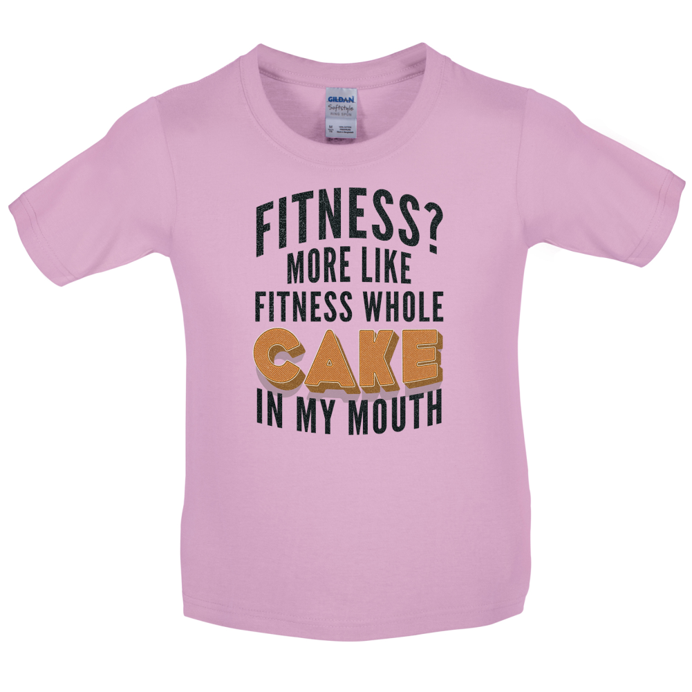 Fitness Cake In My Mouth Kids T Shirt