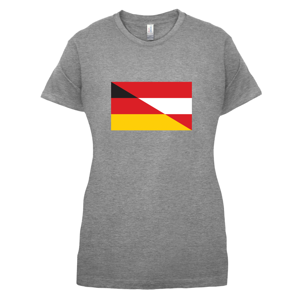 Half German Half Austrian Flag T Shirt