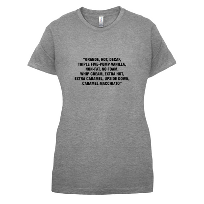 Long Coffee Order T Shirt