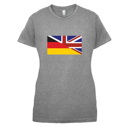 Half German Half British Flag T Shirt