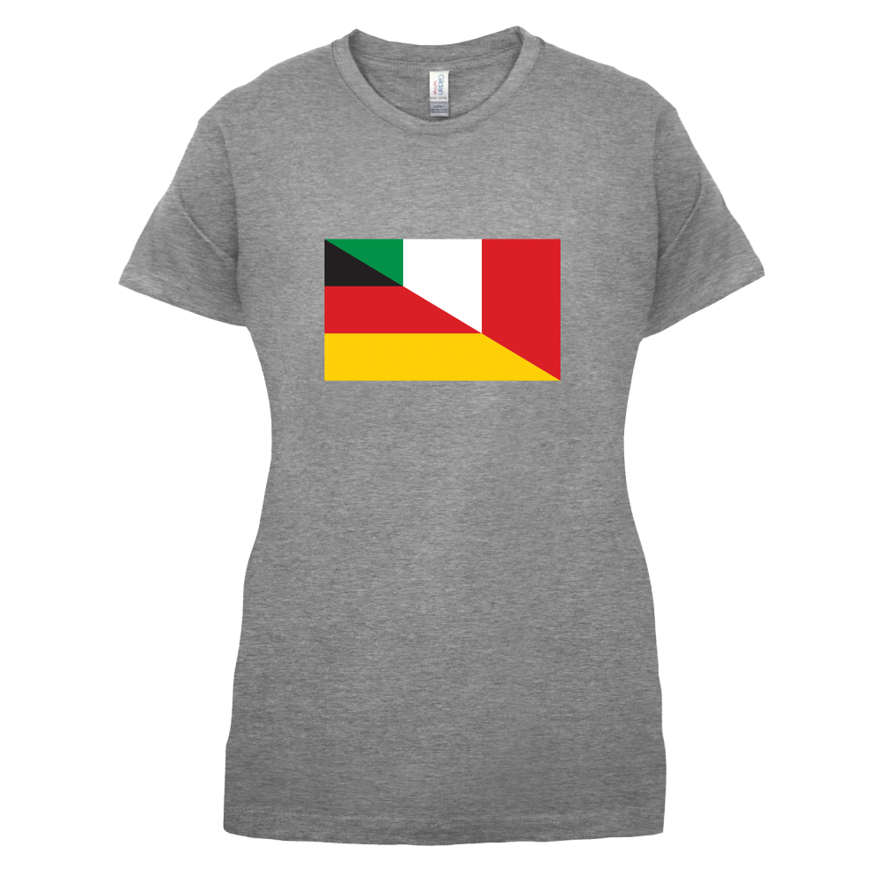 Half German Half Italian Flag T Shirt