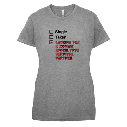 Single Taken Zombie Apocalypse T Shirt
