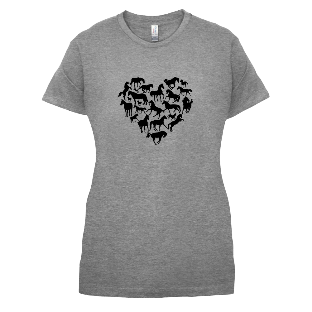 Love Heart Horse T Shirt