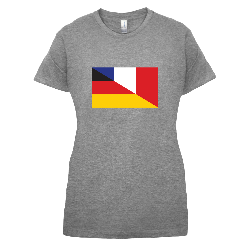 Half German Half French Flag T Shirt