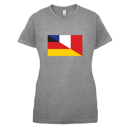 Half German Half French Flag T Shirt