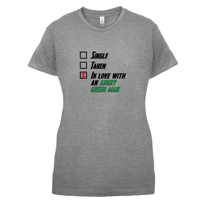 Single Taken Angry Green Man T Shirt