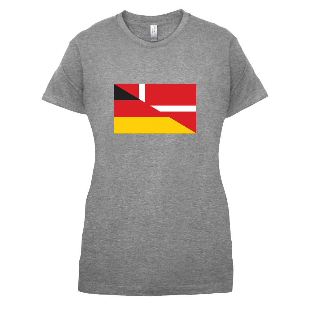 Half German Half Danish Flag T Shirt
