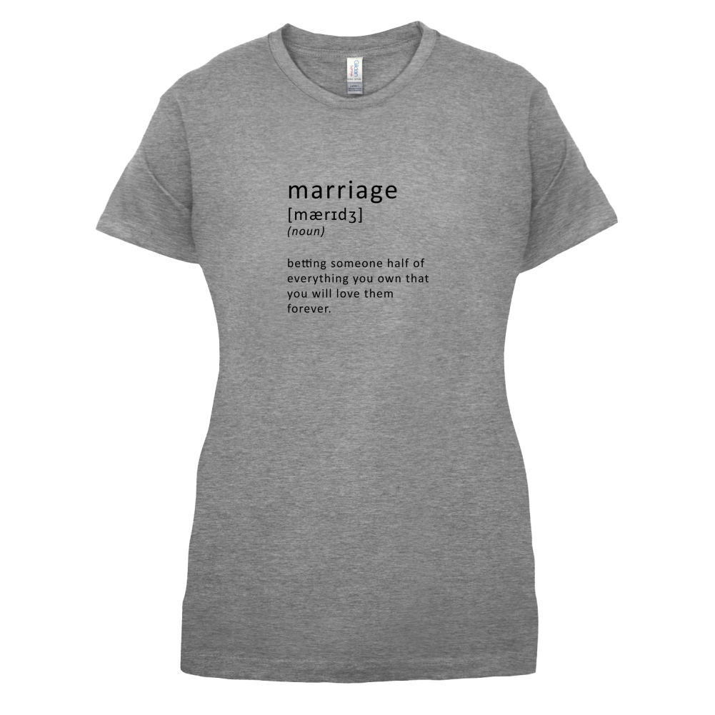 Funny Definition Marriage T Shirt