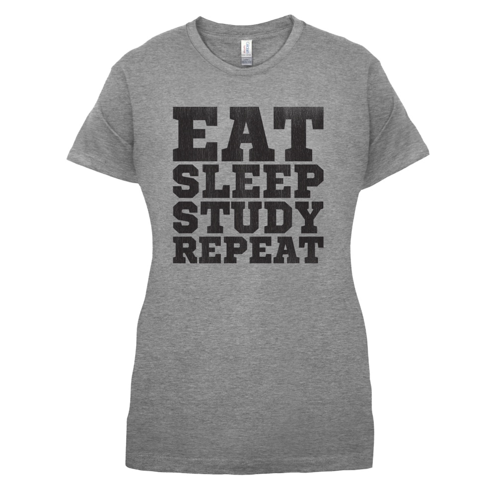 Eat Sleep Study Repeat T Shirt