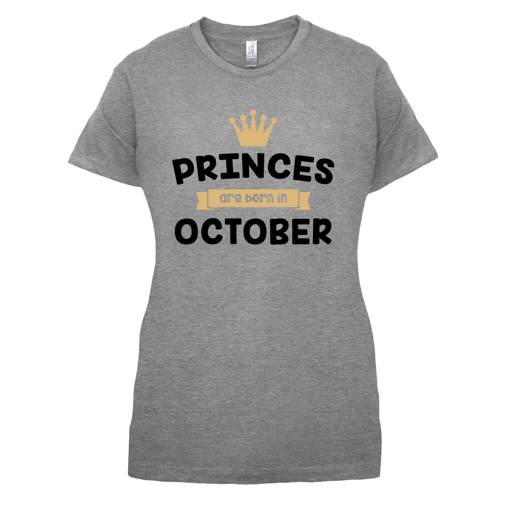 Princes Are Born In October T Shirt