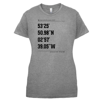 Stadium Coordinates Liverpool T Shirt