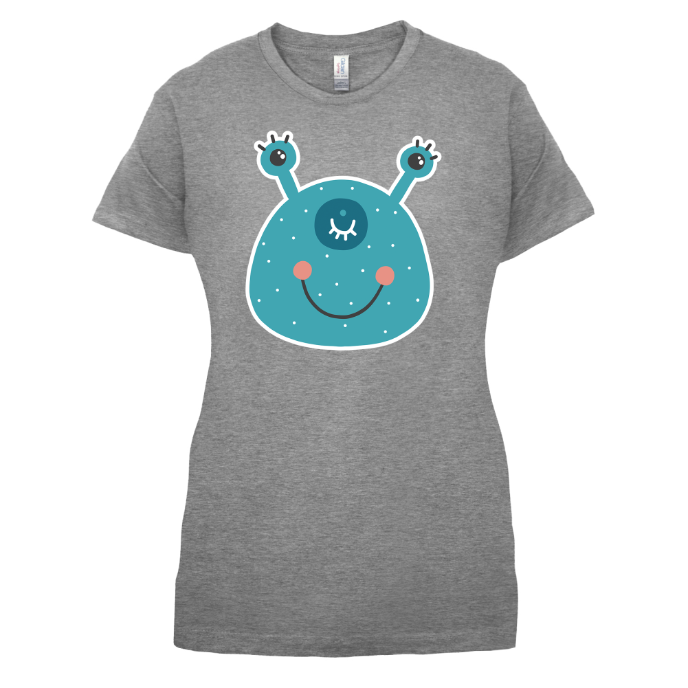 Smiley Face Alien T Shirt