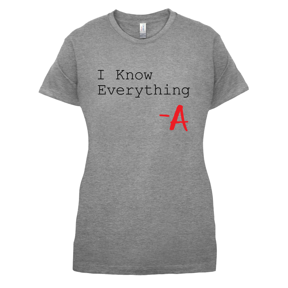 I Know Everything T Shirt