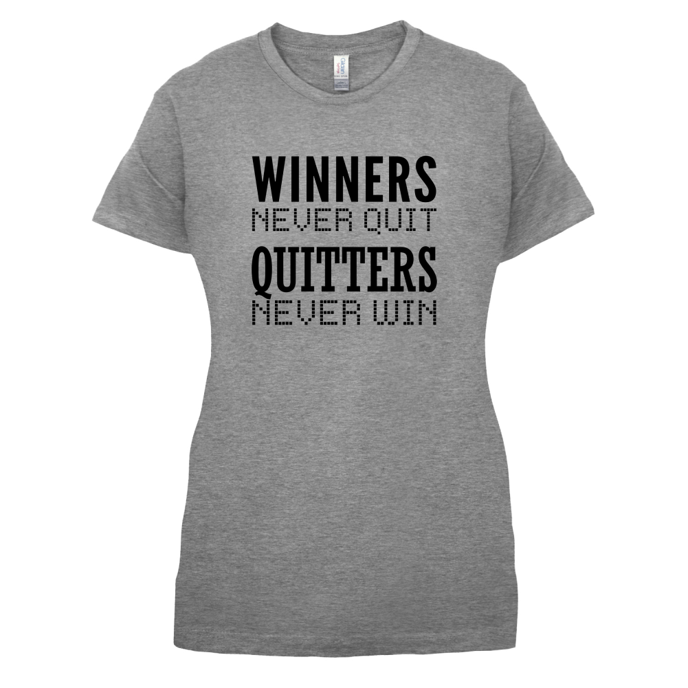 Winners Never Quit T Shirt