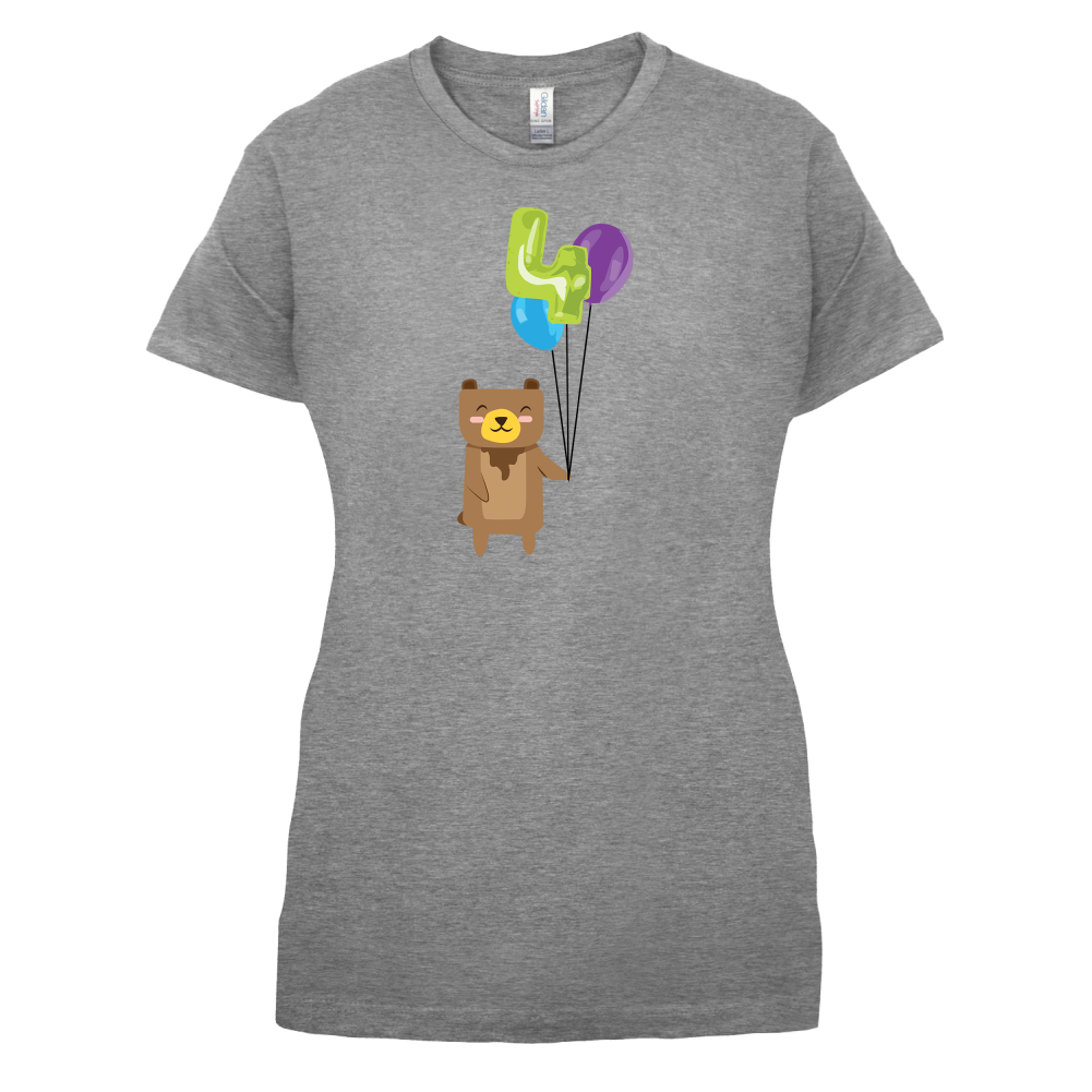4th Birthday Bear T Shirt
