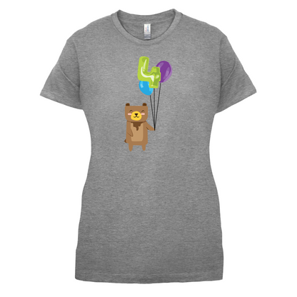 4th Birthday Bear T Shirt