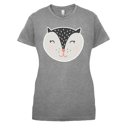 Smiley Face Badger T Shirt